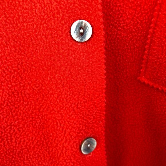 Vintage Express Jeans Flece Orange Jacket Size Medium - Picture 5 of 5